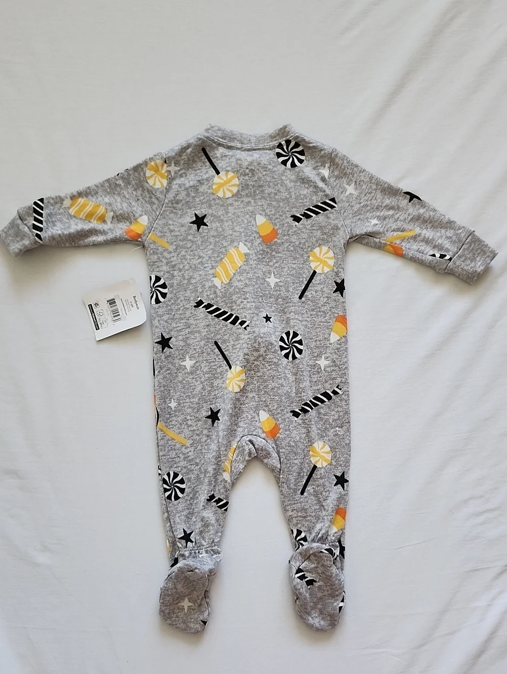 NWT Way To Celebrate Baby Halloween Candy Footed Sleeper 0-3M